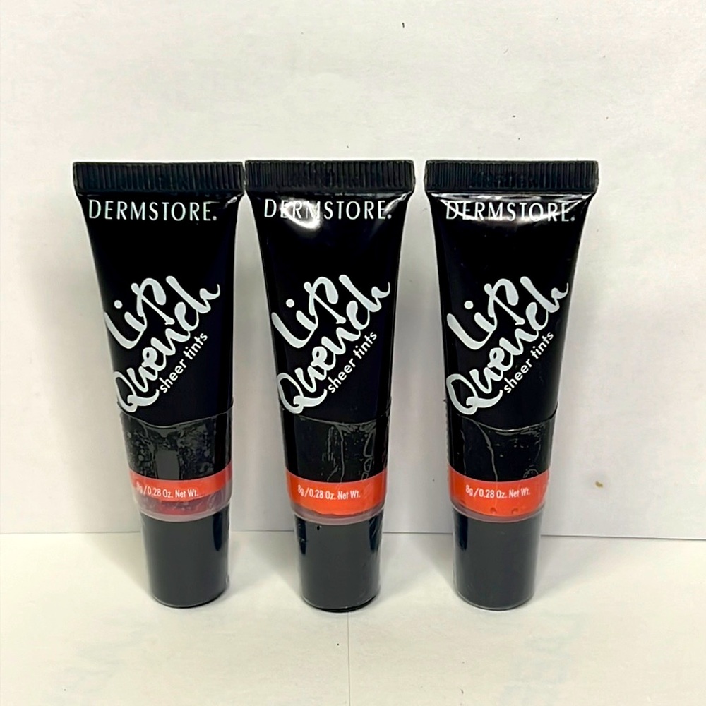 Dermstore Lip Quench Sheer Tint # 200 Coral Sunset (Lot of 3)